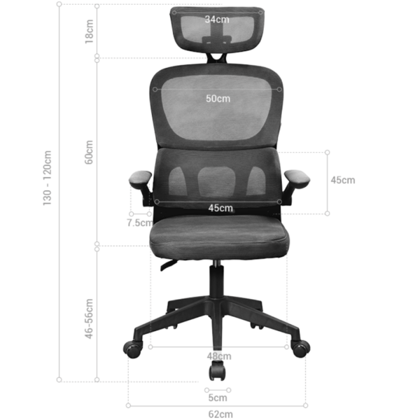 MGC ERGOPRO - Chaise ergonomique professionnelle – Image 5