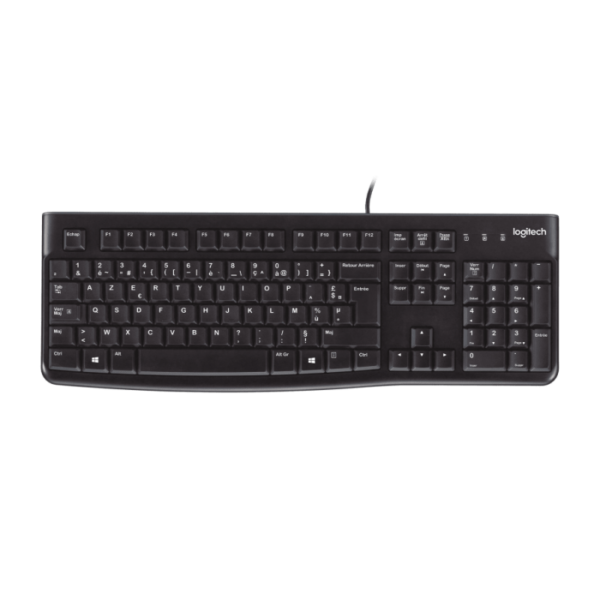 Clavier Logitech K120 USB AZERTY - Confort et fiabilité