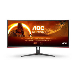 AOC G2 CU34G2XE/BK LED 34" Wide Quad HD Noir, Rouge