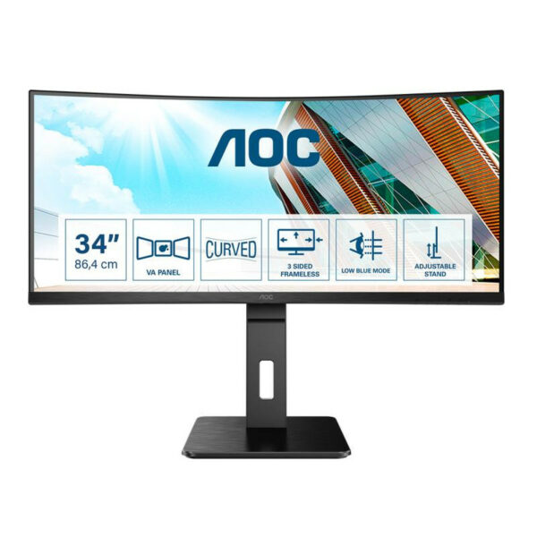 AOC P2 CU34P2A Écran LED 34" Quad HD Noir