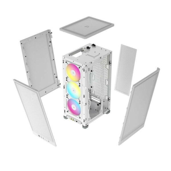 Corsair 2000D RGB Airflow SFF Blanc, Compact et Éclairé – Image 11