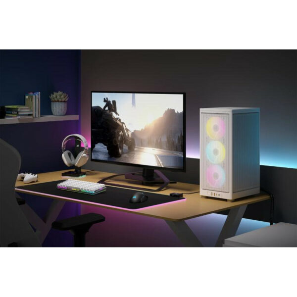 Corsair 2000D RGB Airflow SFF Blanc, Compact et Éclairé – Image 18