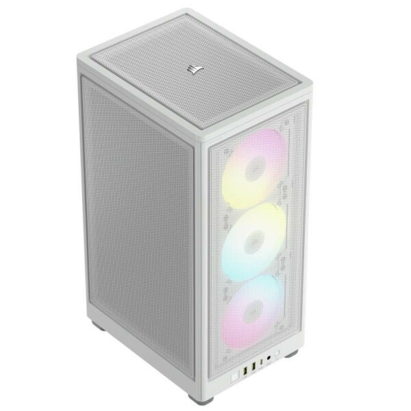 Corsair 2000D RGB Airflow SFF Blanc, Compact et Éclairé – Image 3