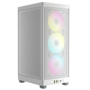 Corsair 2000D RGB Airflow SFF Blanc, Compact et Éclairé