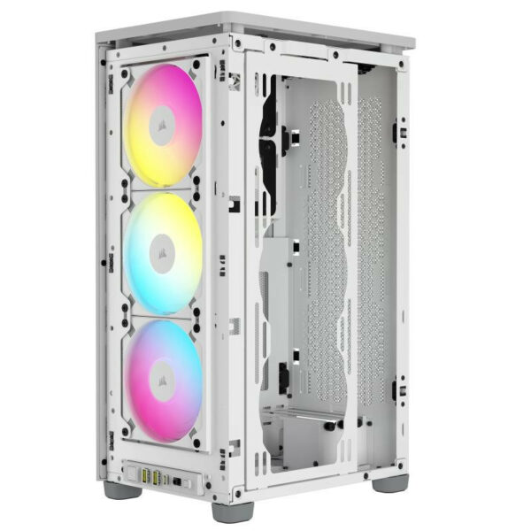 Corsair 2000D RGB Airflow SFF Blanc, Compact et Éclairé – Image 8