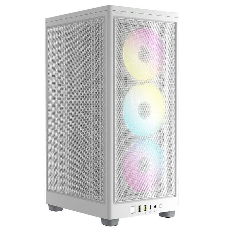 Corsair 2000D RGB Airflow SFF Blanc, Compact et Éclairé