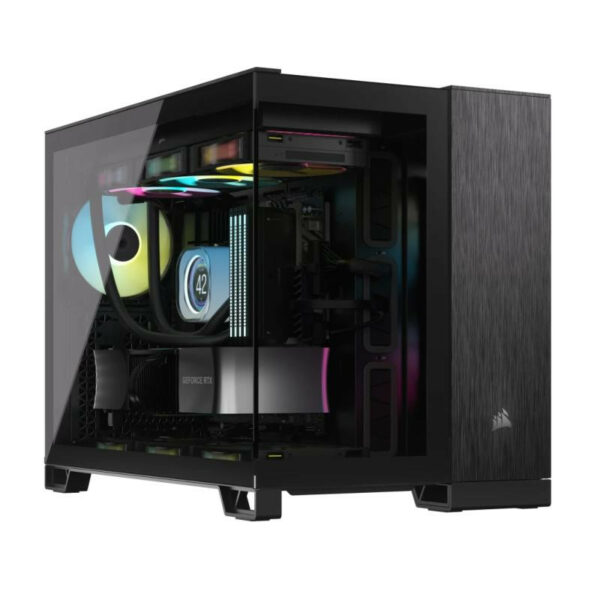 Corsair Midi Tower Aluminium Noir, unité centrale élégante – Image 2