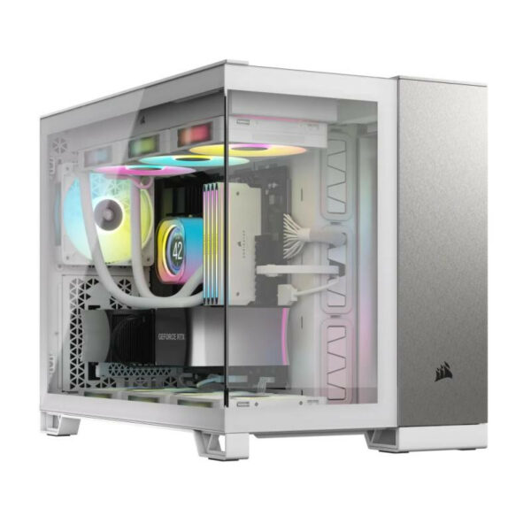 Corsair Midi Tower Gris Blanc - Unité Centrale PC