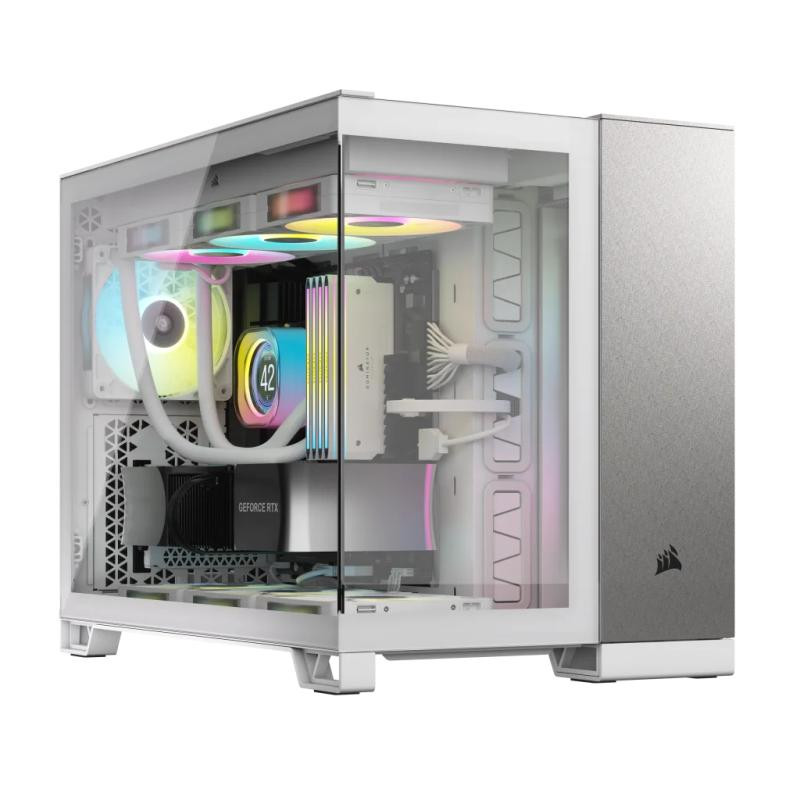 Corsair Midi Tower Gris Blanc - Unité Centrale PC