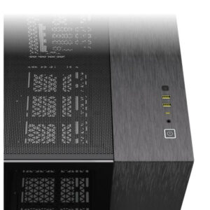 Corsair Midi Tower Aluminium Noir, unité centrale élégante