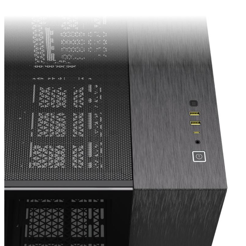 Corsair Midi Tower Aluminium Noir, unité centrale élégante