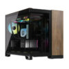 Corsair Midi Tower Noir, Noyer - Élégance et Performance