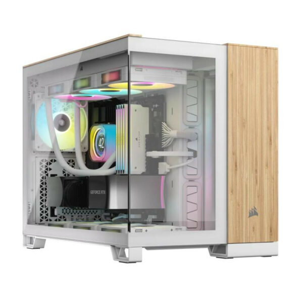 Corsair Midi Tower Bambou Blanc élégante et pratique – Image 2