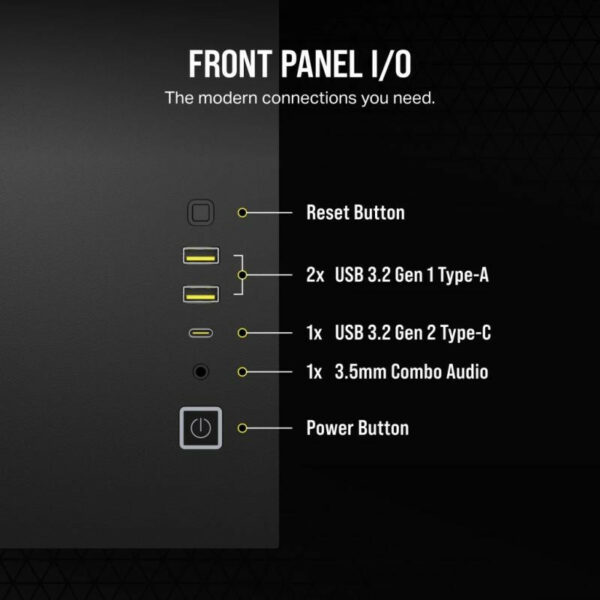 Corsair 2500X Mid Tower Noir, boîtier PC élégant – Image 8