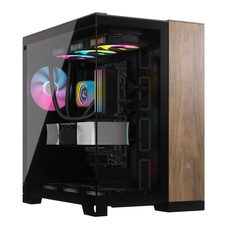 Corsair Midi Tower Noir Noyer, unité centrale élégante