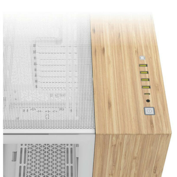 Corsair Midi Tower Bambou Blanc élégante et fonctionnelle – Image 2