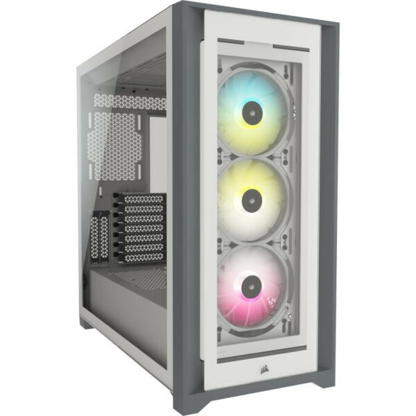 Corsair iCUE 5000X RGB Blanc, Boîtier PC Mid Tower – Image 2