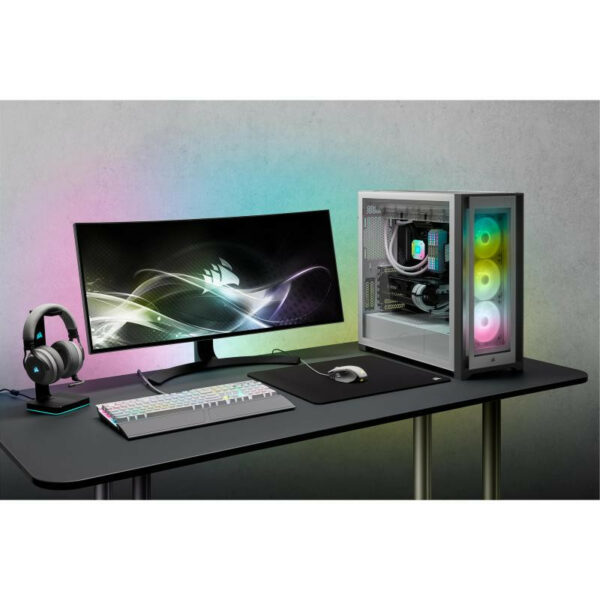 Corsair iCUE 5000X RGB Blanc, Boîtier PC Mid Tower – Image 16
