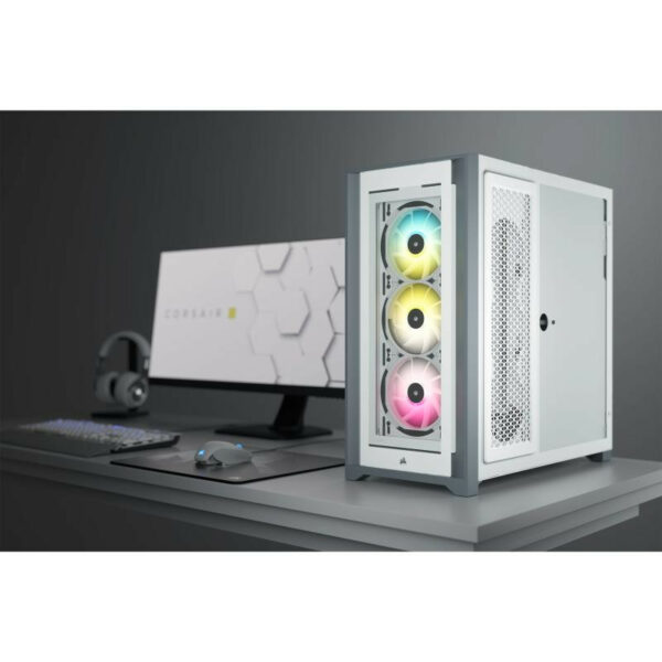 Corsair iCUE 5000X RGB Blanc, Boîtier PC Mid Tower – Image 17