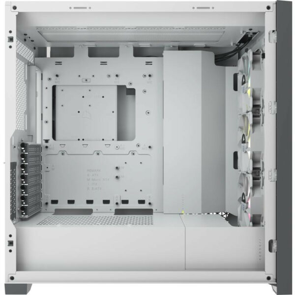 Corsair iCUE 5000X RGB Blanc, Boîtier PC Mid Tower – Image 4