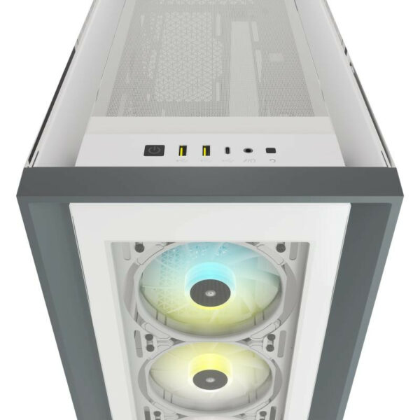 Corsair iCUE 5000X RGB Blanc, Boîtier PC Mid Tower – Image 6