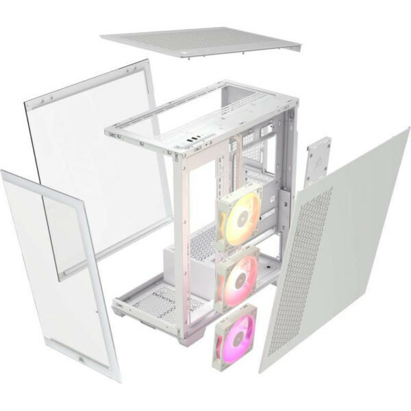 Corsair iCUE LINK 3500X RGB Blanc Midi Tower – Image 6