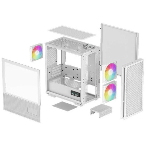 DeepCool Micro Tower Blanc avec Éclairage RGB – Image 12