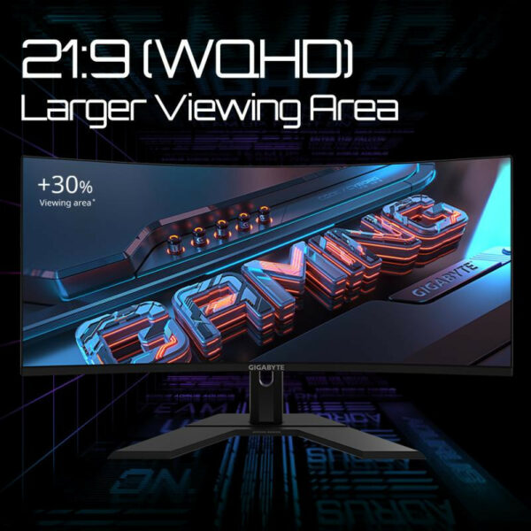 GIGABYTE GS34WQC Moniteur incurvé 34" 1440p 120Hz – Image 8