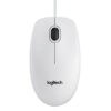 Logitech B100 Optical Fil USB Blanc OEM Ambidextre – Image 2