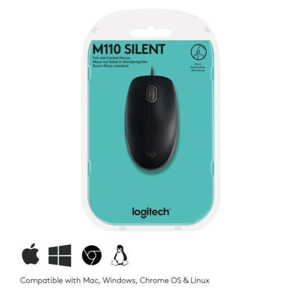 Logitech B110 Silent USB Noir - Souris Silencieuse – Image 7