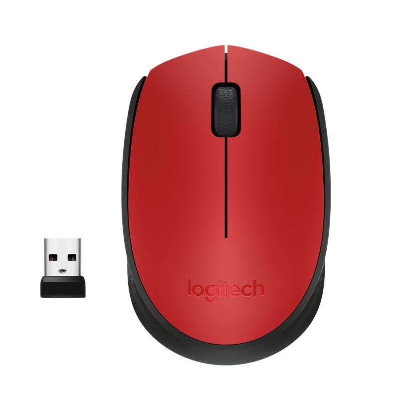 Logitech M171 Red-K Souris Sans Fil Ambidextre