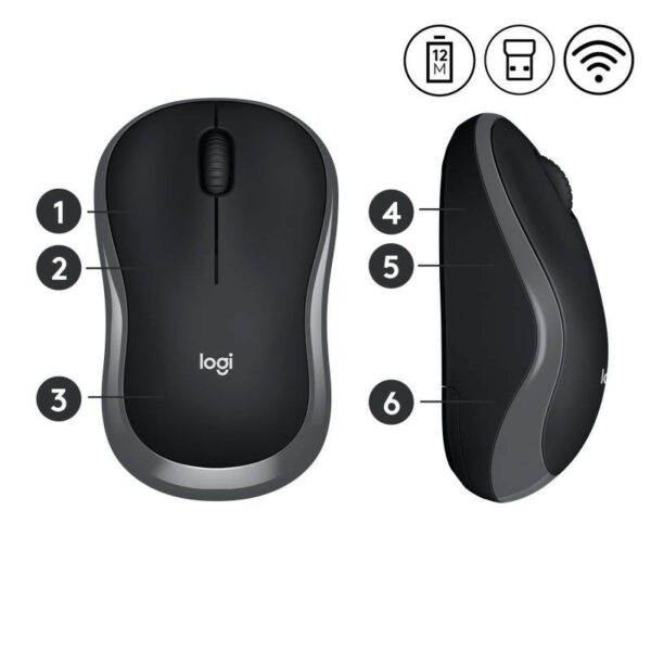 Logitech M185 Souris Sans Fil Ambidextre Bureau – Image 4