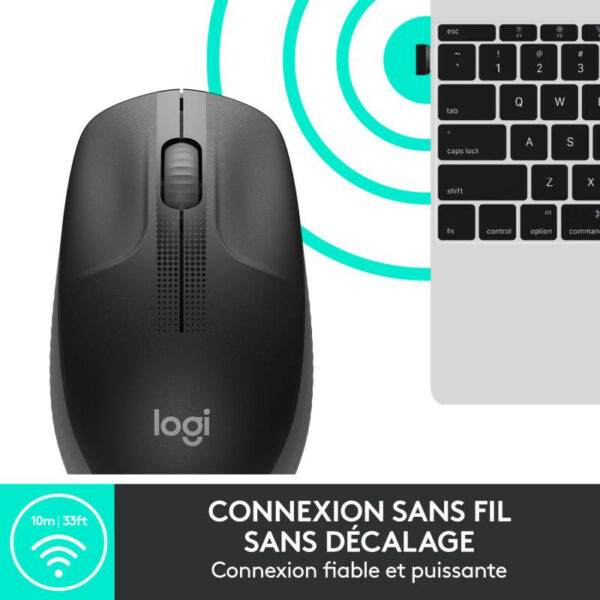 Logitech M190 Souris Sans Fil Ergonomique – Image 9