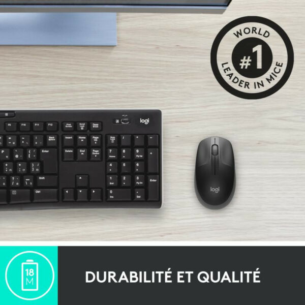Logitech M190 Souris Sans Fil Ergonomique – Image 10