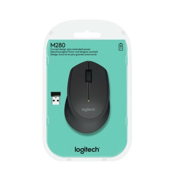 Logitech M280 black Souris sans fil ergonomique – Image 5