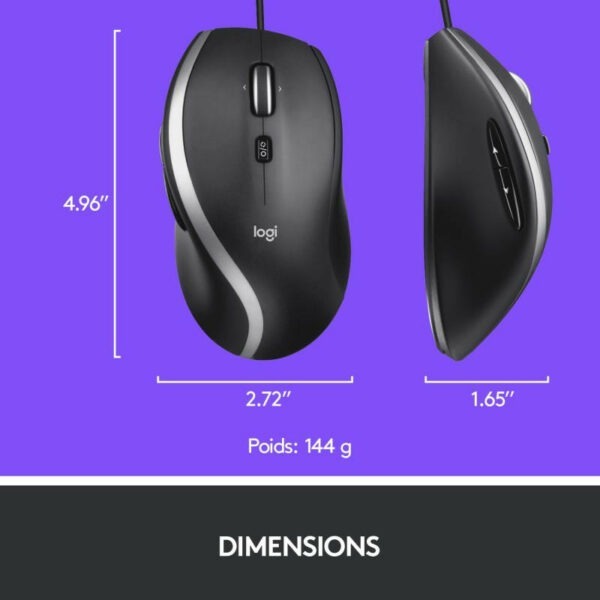 Logitech Filaire M500s Souris Avancée USB – Image 11