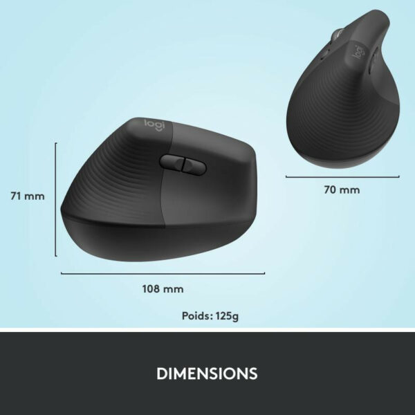 Logitech Souris LIFT LEFT VERTICAL ERGO Bluetooth – Image 15