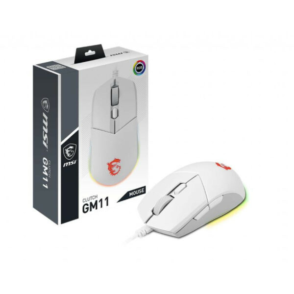 MSI CLUTCH GM11 WHITE Souris Gaming Ambidextre – Image 5