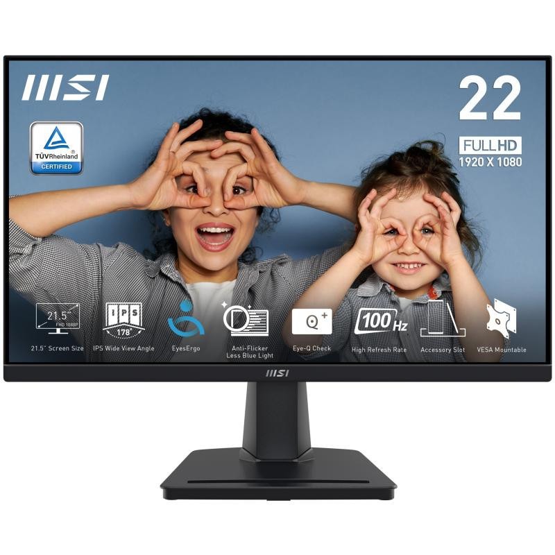 MSI PRO MP225 écran plat Full HD 21,5" LED Noir