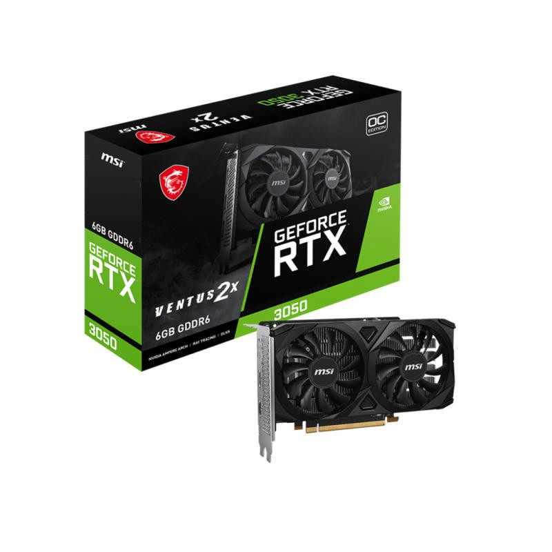 MSI RTX 3050 VENTUS 2X E 6G OC Graphique