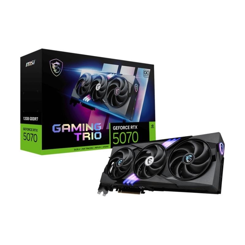 MSI RTX 5070 12G GAMING TRIO OC Puissante