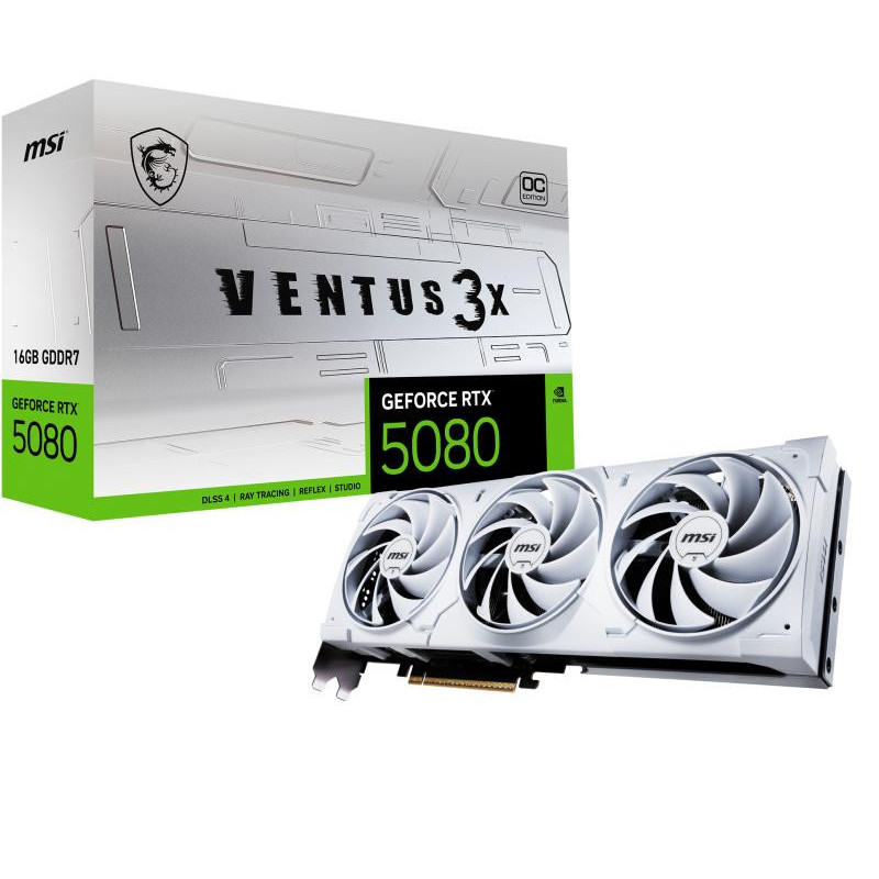 MSI RTX 5080 16G VENTUS 3X OC WHITE puissante