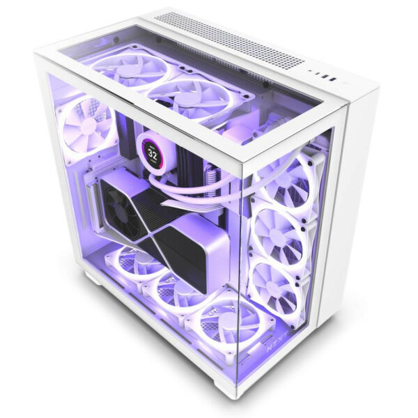 NZXT H9 Elite Midi Tower Blanc élégant – Image 2