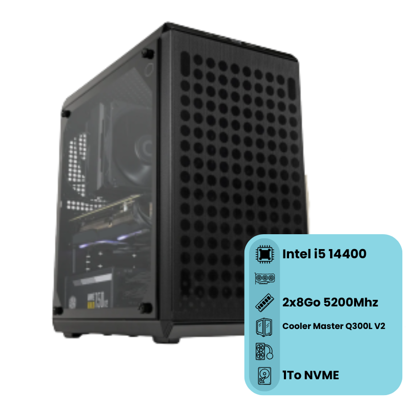 PC ESSENTIEL avec i5-14400 et 1To SSD