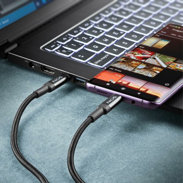 Câble USB-C 2m 65W – Charge rapide & transfert 480 Mbps – Image 8