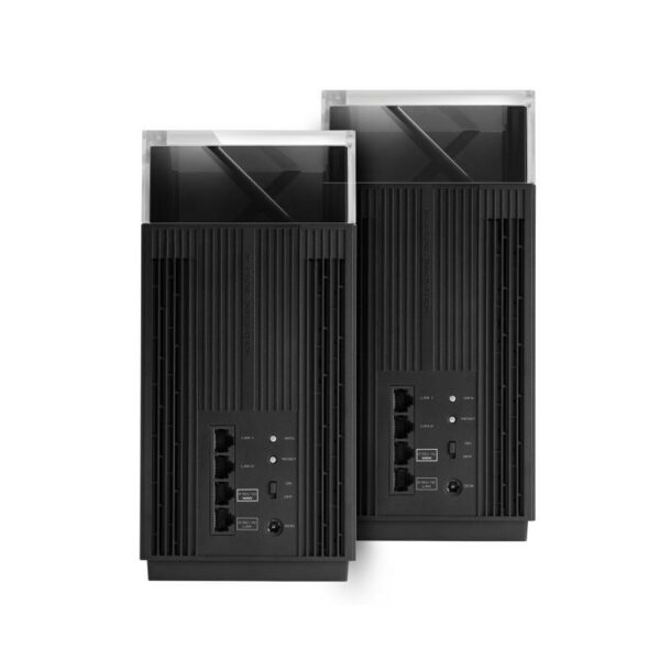 ASUS ZenWiFi Pro XT12(2-PK) Tri-bande (2,4 GHz / 5 GHz / 5 GHz) Wi-Fi 6 (802.11ax) Noir 4 Interne – Image 2