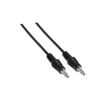 Câble audio stéréo Jack 3,5mm 1,5m Noir