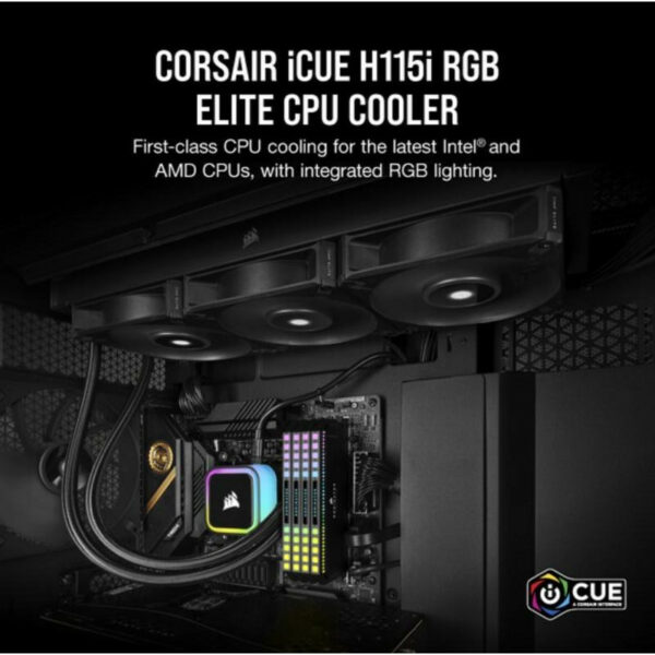 Corsair H115I Refroidisseur d'air Noir 1 pièce(s) – Image 2