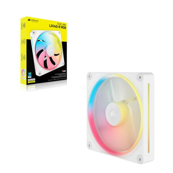 Corsair Kit de démarrage ventilateurs iCUE LINK LX140R RGB white Single Fan – Image 3