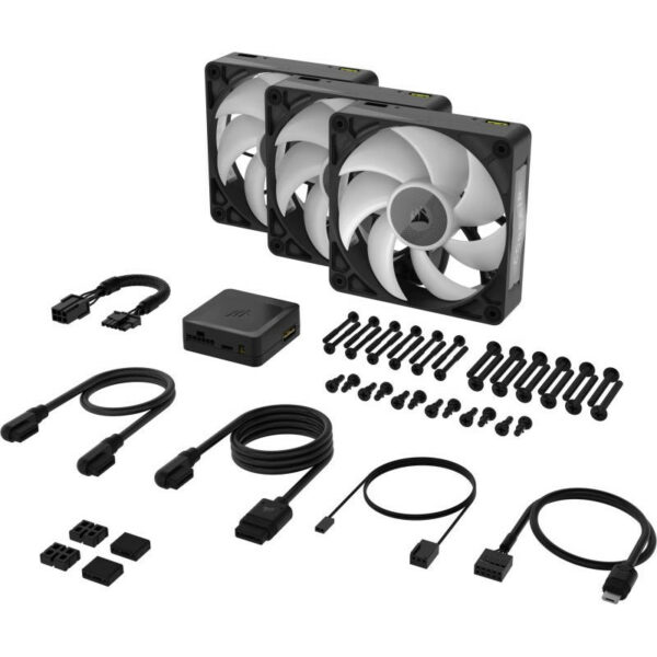 Corsair Kit de démarrage ventilateurs iCUE LINK RX120 RGB Max Triple Fan – Image 3